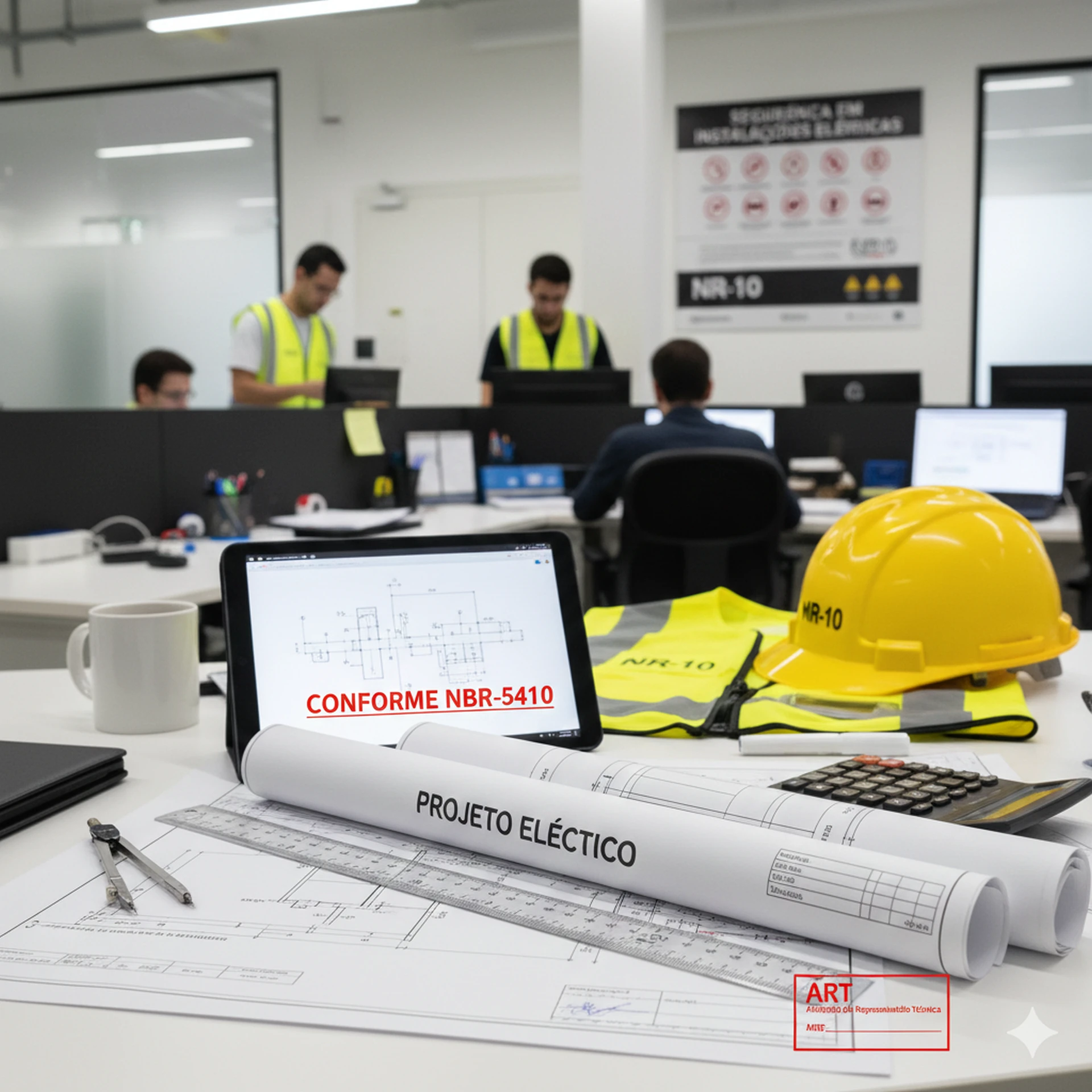 Engenharia, laudos elétricos e ART em Nilópolis — responsabilidade técnica CREA/RJ