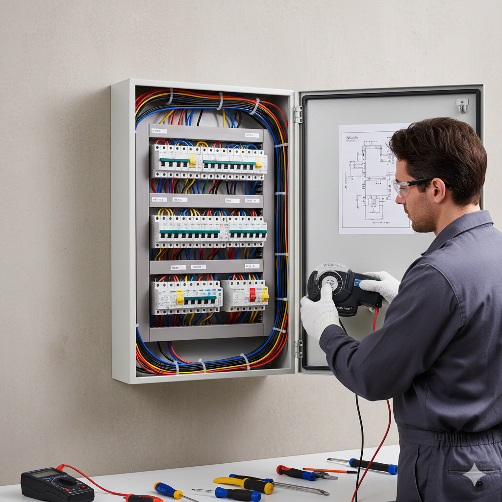 Quadro elétrico e distribuição